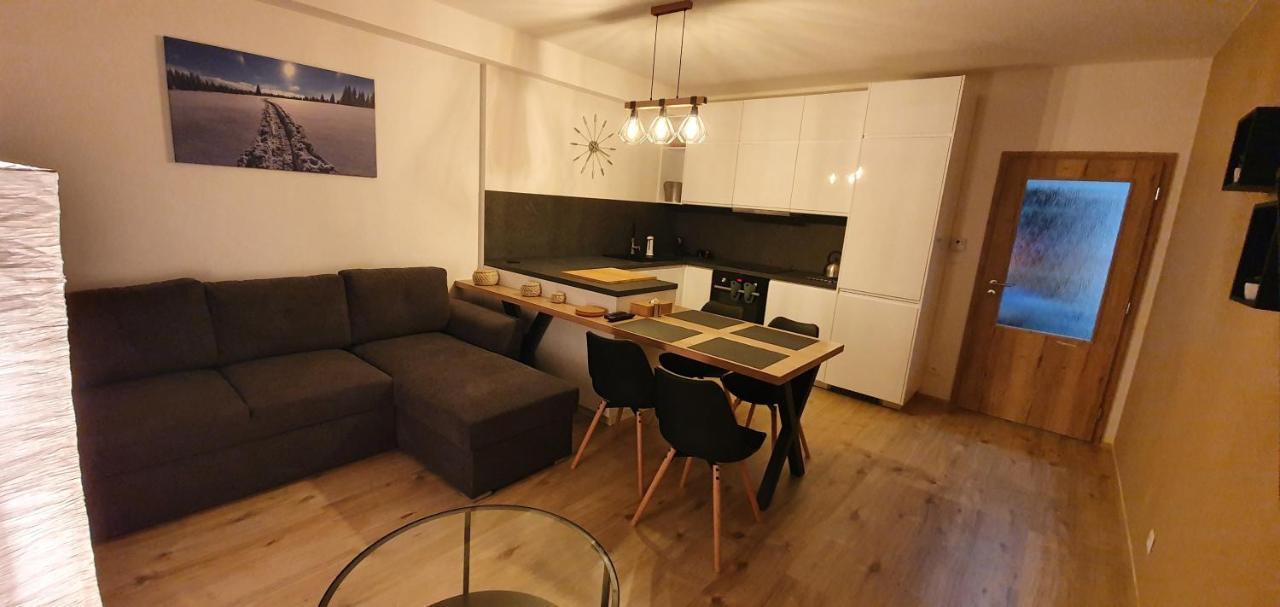 Apartman Nerudovka D 104, Finska Sauna, Garazove Stani Loučná pod Klínovcem Bagian luar foto